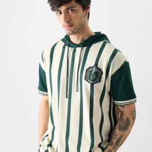 Official Harry Potter: Slytherin Rugby Set Hooded T-Shirts